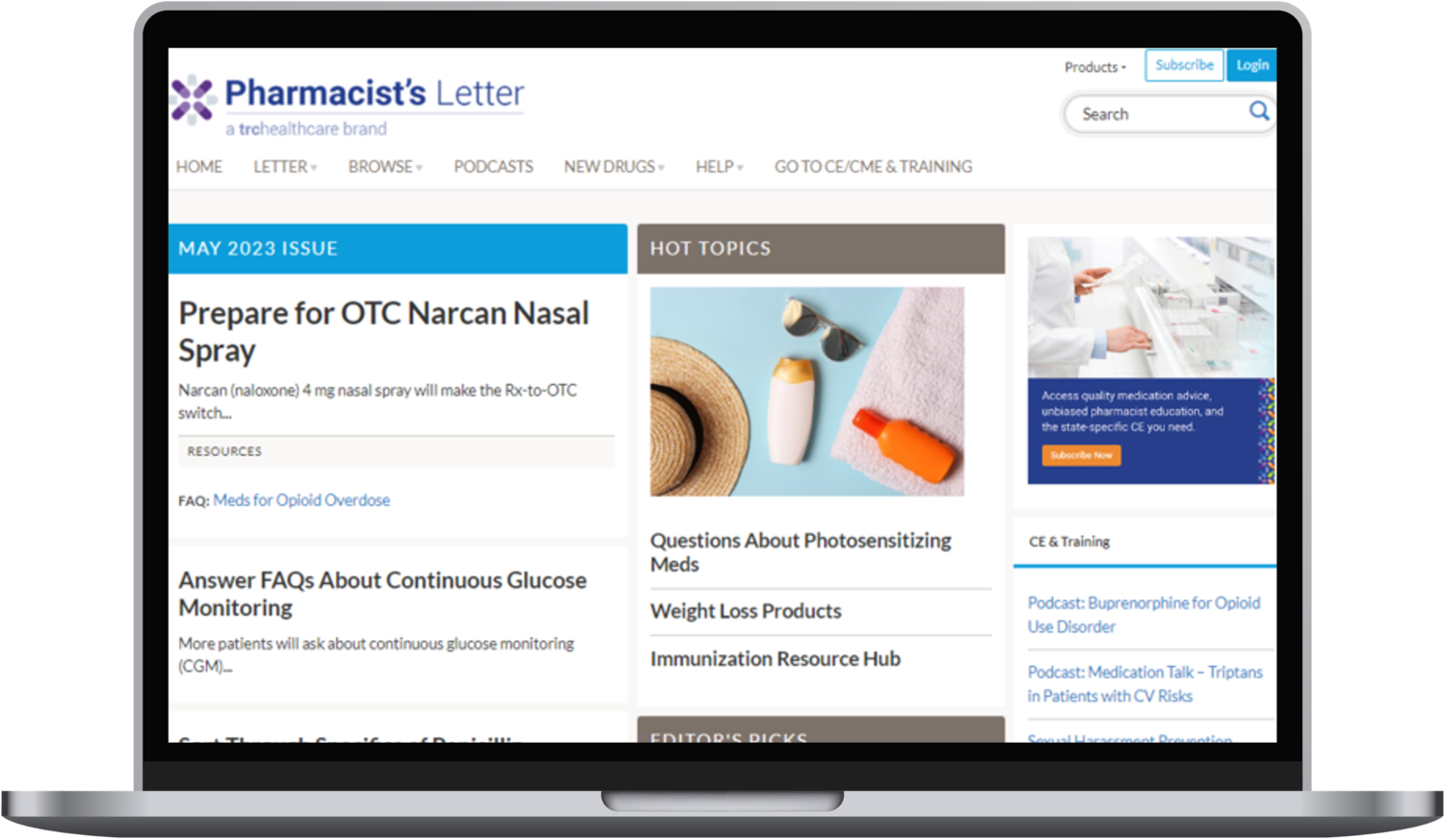 TRC Healthcare Pharmacist's Letter Free Trial